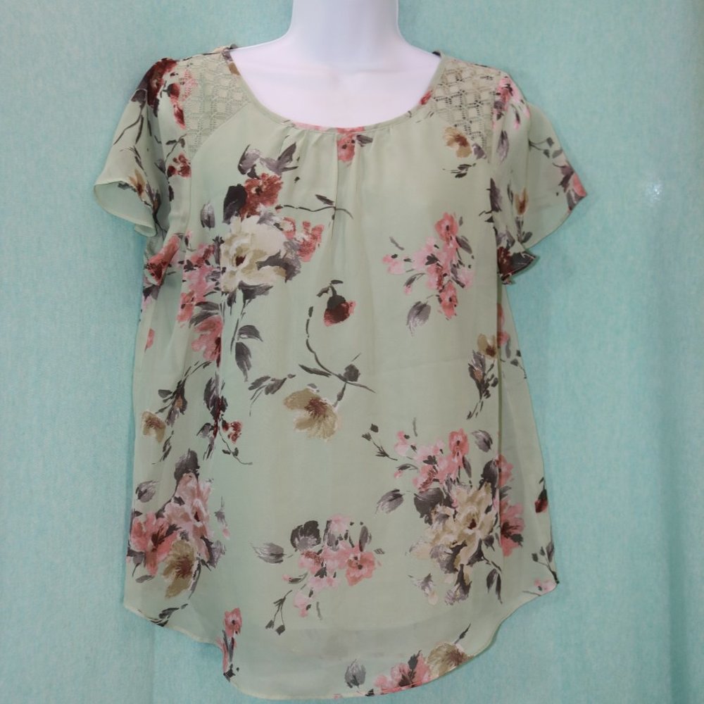 Mint Flutter Sleeve Blouse
